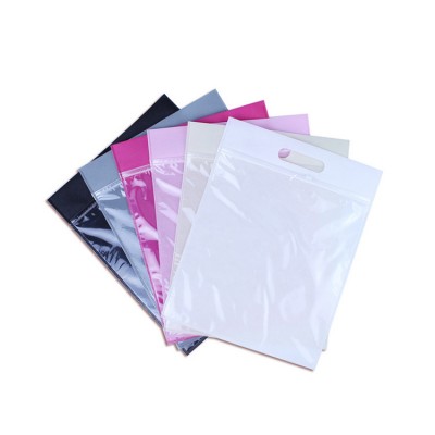 Customised moisture proof clothing packaging plastic bag with zipper lock clothing food bag printed logo