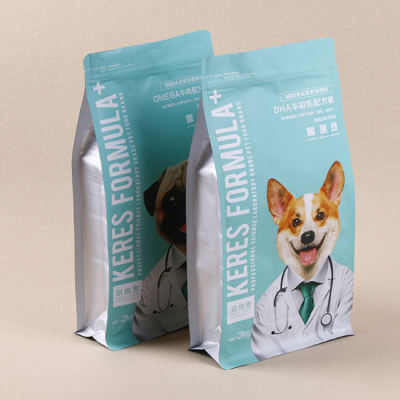 Customized pet dog food cat food composite zipper eight-side seal food packaging bag