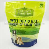 Wholesale Price Resealable Laminated Packaging Pet Dog Food Treat Pouch Bags with Zipper