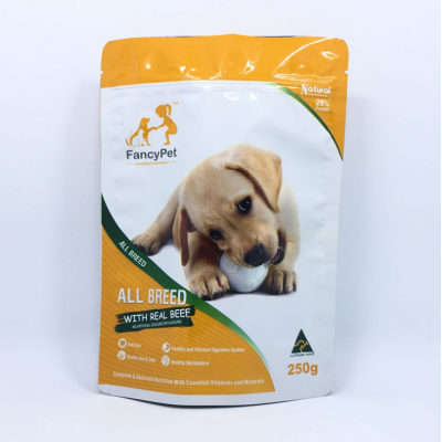 Aluminum foil dog food composite material food bag powder self-sealing packaging bag